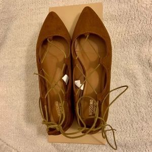 Lace up flats